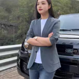 Casual Solid Blazer