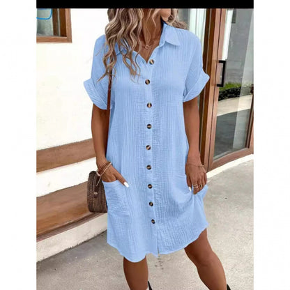 Casual solid color dress
