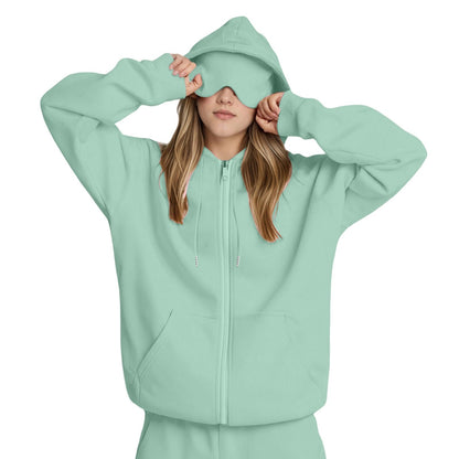 Casual Solid Color Hooded Sweatshirt