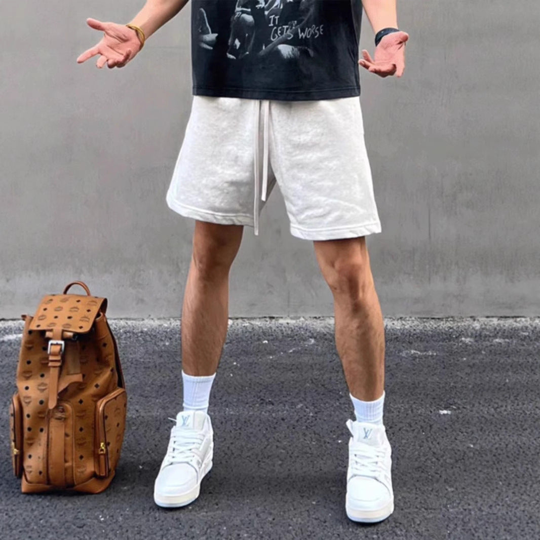 Casual Solid Color Sports Shorts