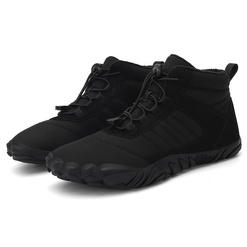 Casual Sports Non-Slip Waterproof Fleece-Lined Thickened High-Top Snow Boots and Cotton Shoes