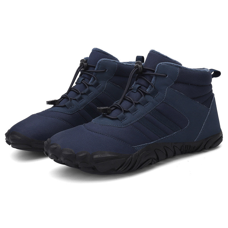 Casual Sports Non-Slip Waterproof Fleece-Lined Thickened High-Top Snow Boots and Cotton Shoes