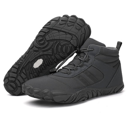 Casual Sports Non-Slip Waterproof Fleece-Lined Thickened High-Top Snow Boots and Cotton Shoes