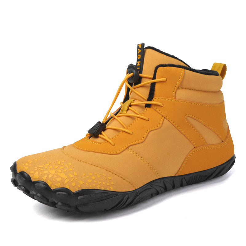 Casual Sports Non-Slip Waterproof Fleece-Lined Thickened High-Top Snow Boots and Cotton Shoes