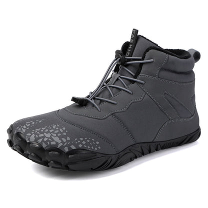 Casual Sports Non-Slip Waterproof Fleece-Lined Thickened High-Top Snow Boots and Cotton Shoes