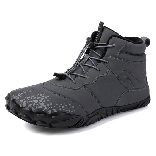 Casual Sports Non-Slip Waterproof Fleece-Lined Thickened High-Top Snow Boots and Cotton Shoes
