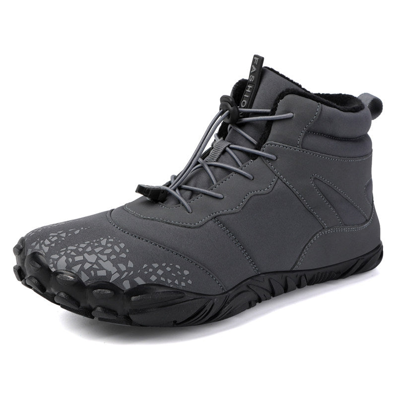 Casual Sports Non-Slip Waterproof Fleece-Lined Thickened High-Top Snow Boots and Cotton Shoes
