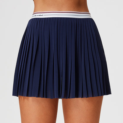 Casual Sports Polo Shirt and Skirt Set