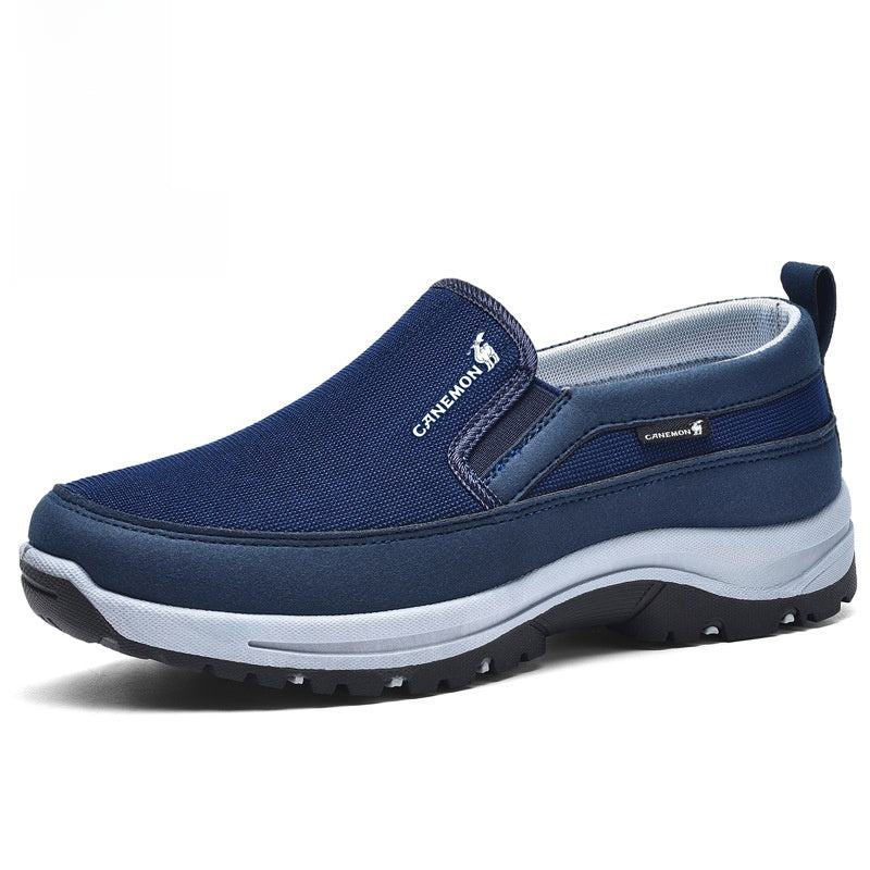 Casual sports shoes for men, mesh fabric, breathable, walking shoes