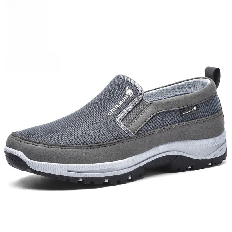 Casual sports shoes for men, mesh fabric, breathable, walking shoes