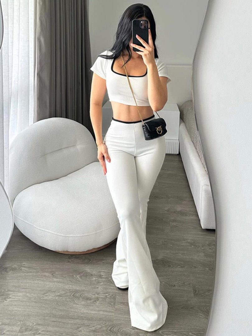 Casual Sports Style Two-Piece Set