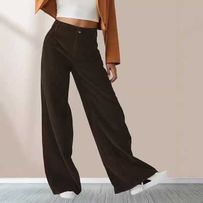Casual straight-leg pants woman