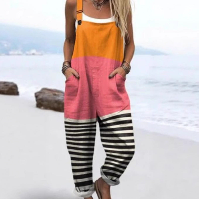 Casual strap pants
