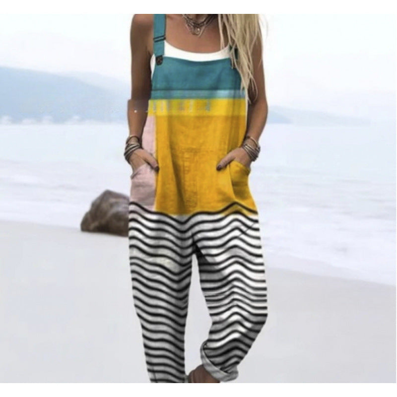 Casual strap pants