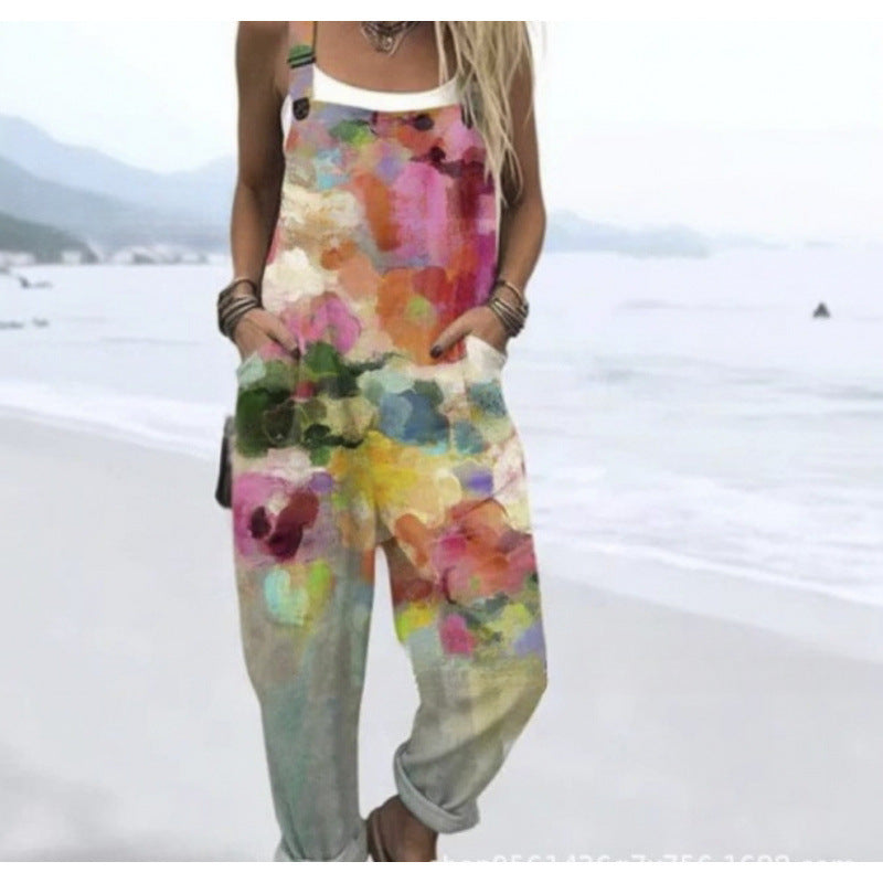Casual strap pants