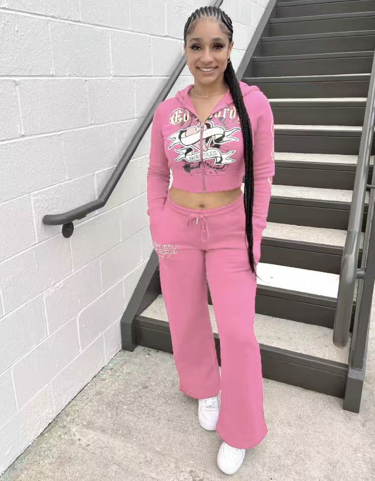 Casual street print outfit