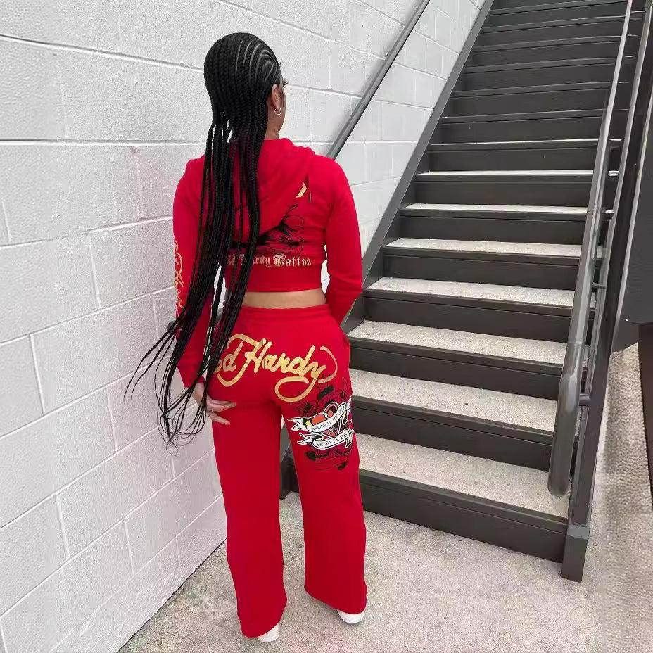 Casual street print outfit