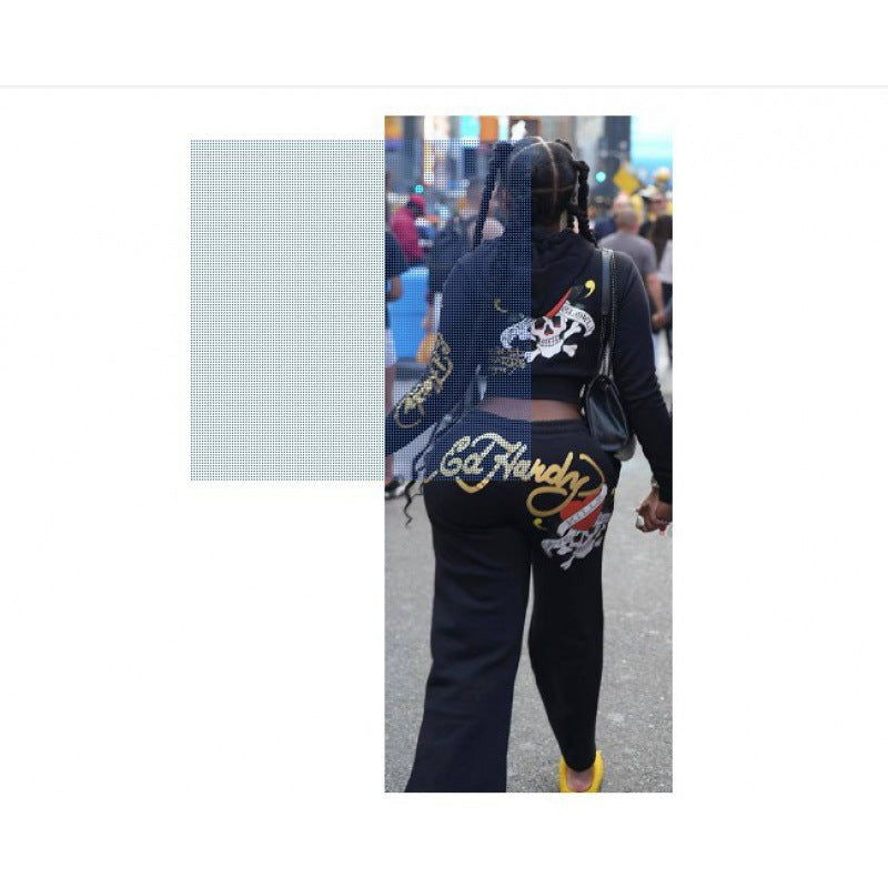 Casual street print outfit