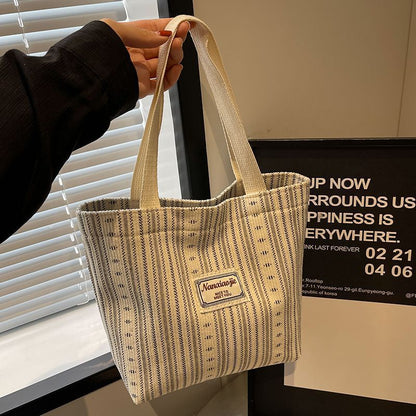 Casual striped handbag