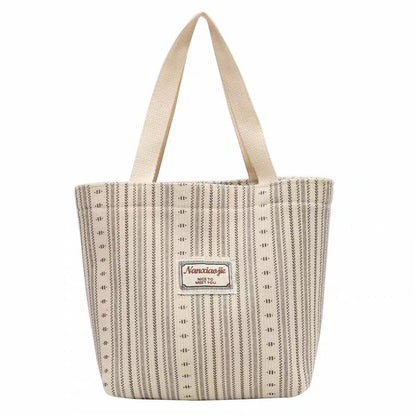 Casual striped handbag