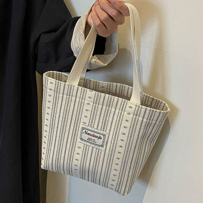 Casual striped handbag