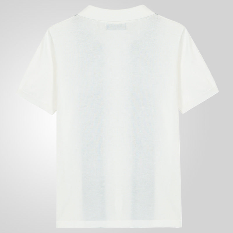 Casual Striped Polo Shirt