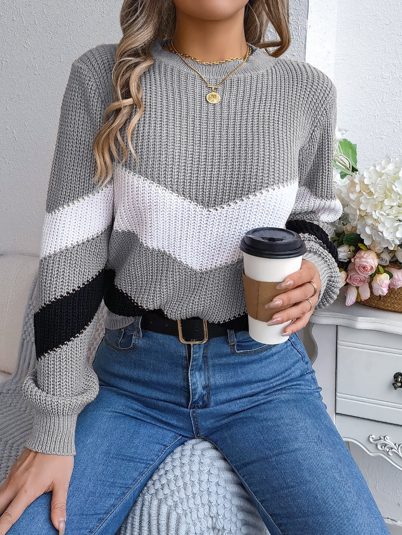 Casual Striped Sweater
