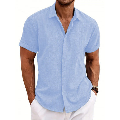 Casual Tie-Dye Linen Shirt