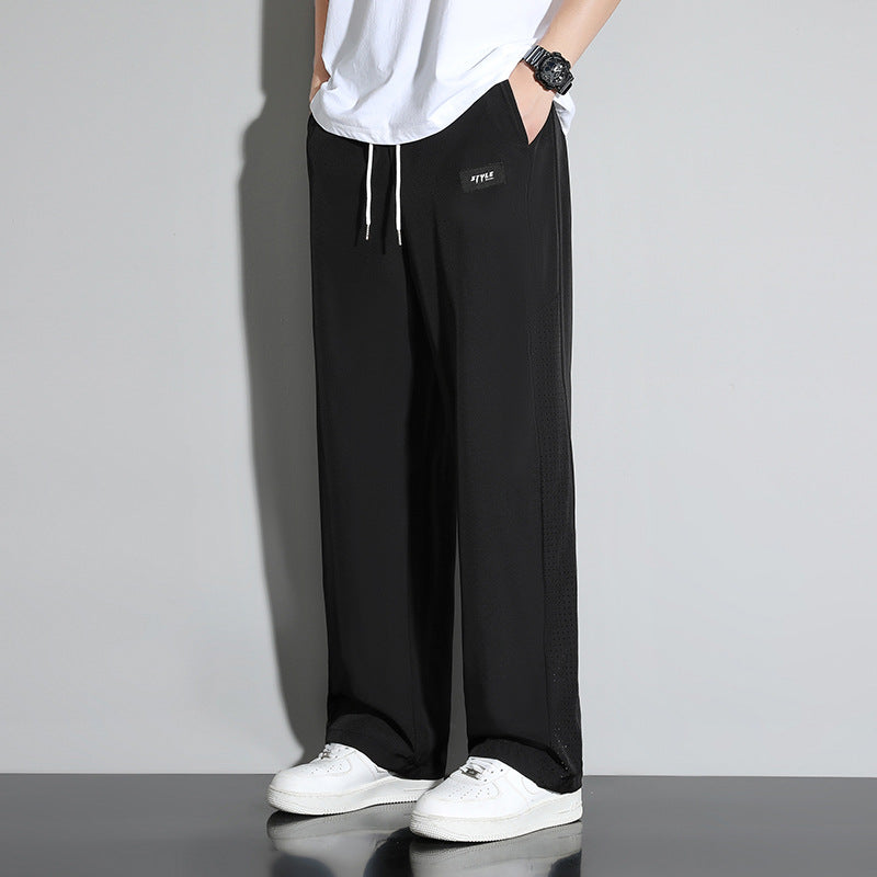 Casual trousers with zip pockets
