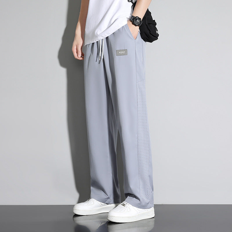 Casual trousers with zip pockets