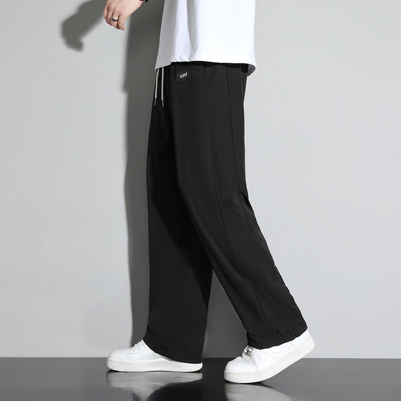Casual trousers with zip pockets