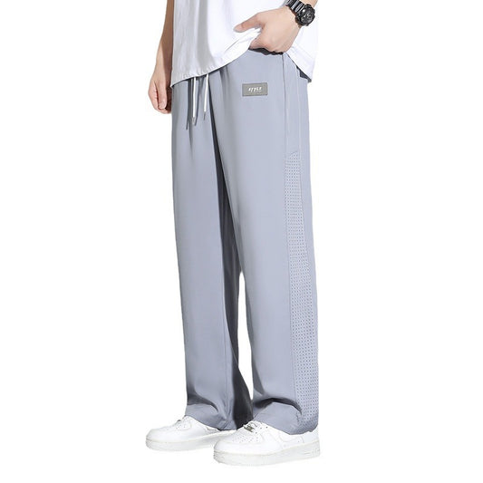 Casual trousers with zip pockets
