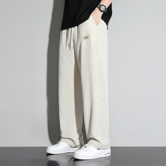 Casual trousers with zip pockets