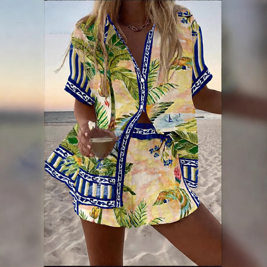 Casual vacation shirt set