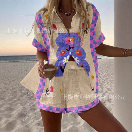 Casual vacation shirt set