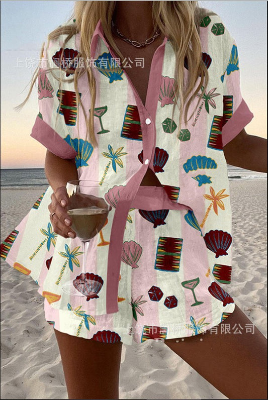 Casual vacation shirt set