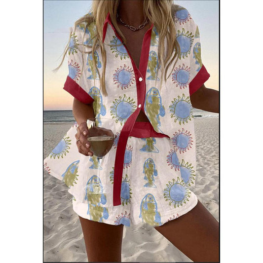 Casual vacation shirt set