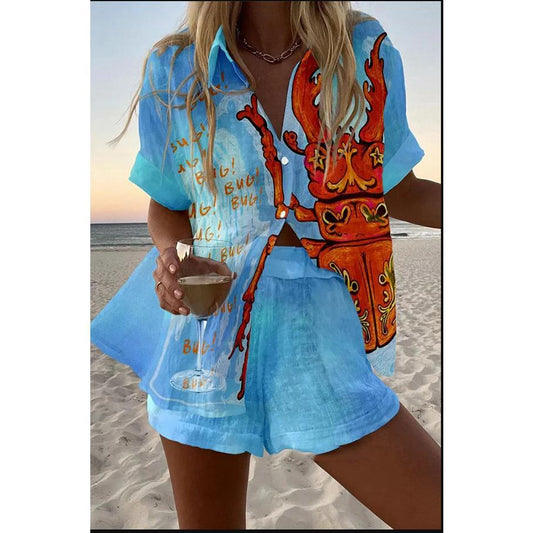 Casual vacation shirt set