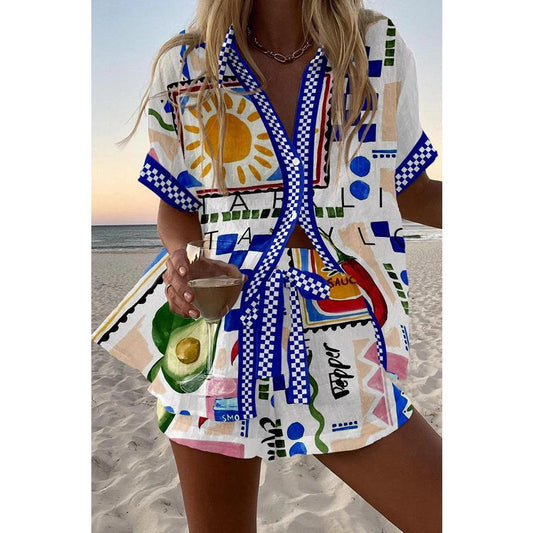 Casual vacation shirt set