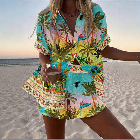 Casual vacation shirt set