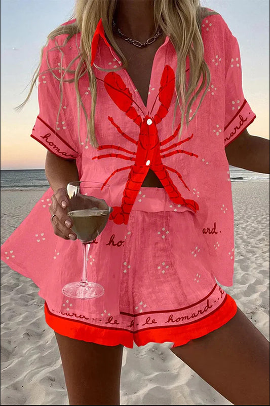 Casual vacation shirt set