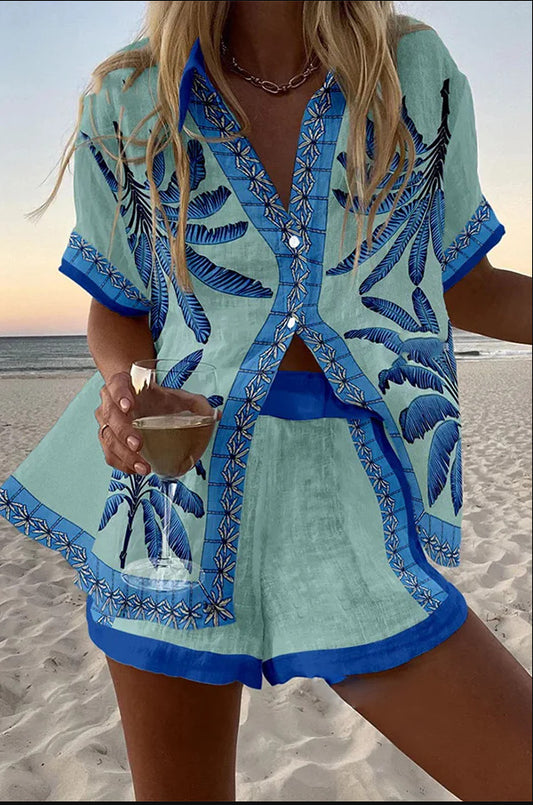 Casual vacation shirt set