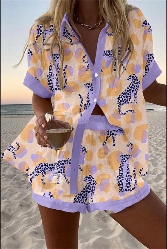 Casual vacation shirt set