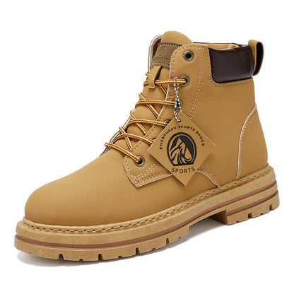 Casual Waterproof Mens Leather Boots