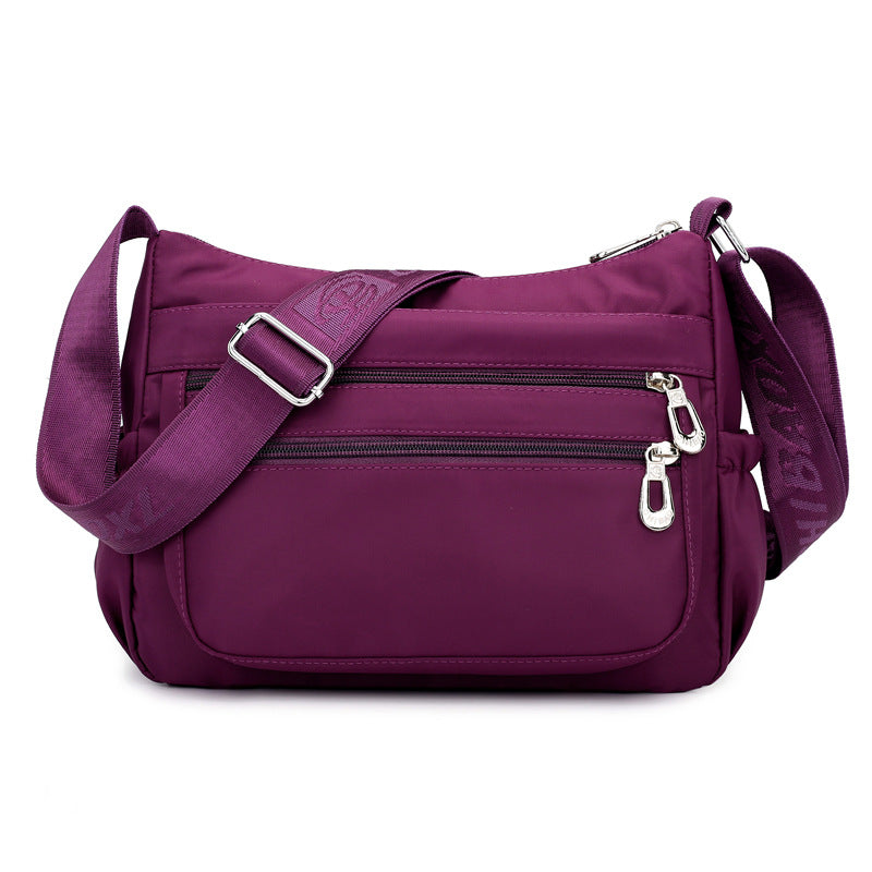 Casual Waterproof Nylon Shoulder Bag for Women