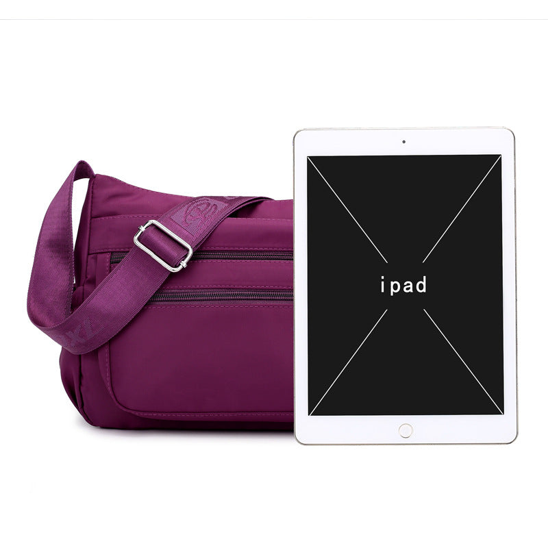 Casual Waterproof Nylon Shoulder Bag for Women