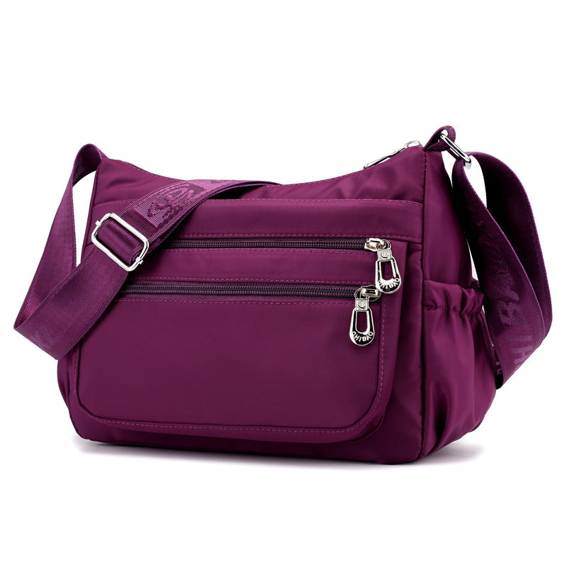 Casual Waterproof Nylon Shoulder Bag for Women