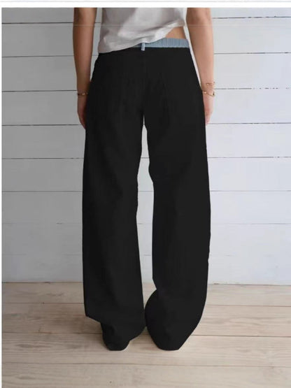 Casual Wide-Leg Long Pants