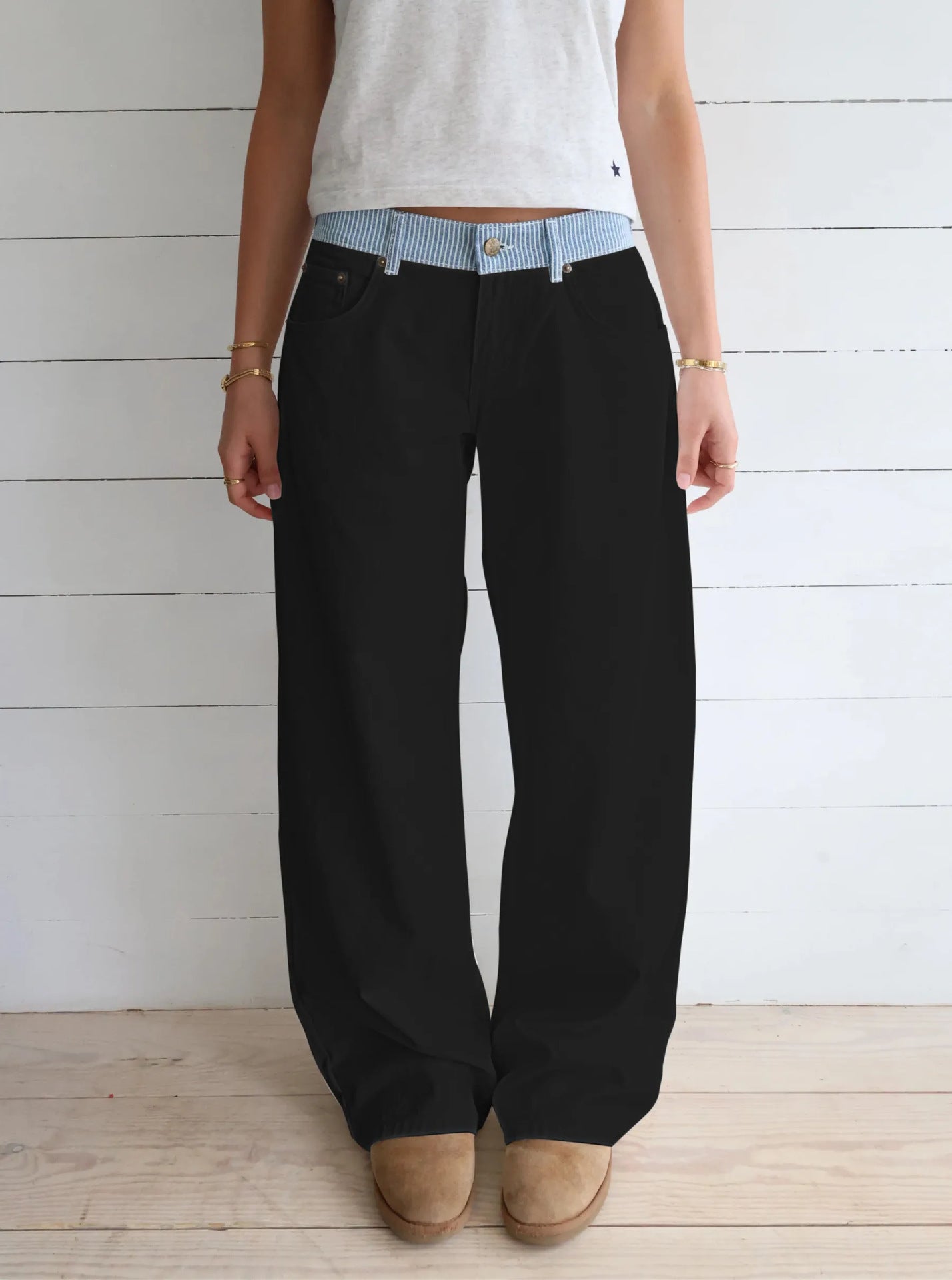 Casual Wide-Leg Long Pants