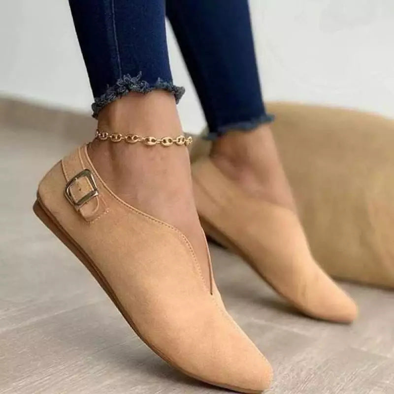 Casual Women's Suede Slip-on Flat Shoes